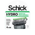 thumbnail image 1 of Schick Hydro Sensitive Skin Men’s Razor Blade Refills 4 Razor Refills, 1 of 7