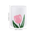 thumbnail image 2 of SHOWERORO Garbage Can With Lid Tulip Shape For Homeowners 1Pcs, 2 of 8