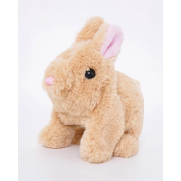 Pugs at Play Cookie Jumping Rabbit - Peluche - Sons réalistes - Sûre et résistante - Fonctionne à piles - Peluche interactive