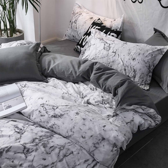Feltree 175x220cm Luxury Bedding Collection - Stylish 3-Piece Reversible Comforter Set with Coordinated Pillowcases, Machine Washable Polyester for Modern Bedrooms