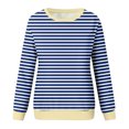 thumbnail image 4 of RXIRUCGD Sweatshirts Décontractés d'Hiver Sans Capuche à Manches Longues Col Rond Imprimé, Bleu, Taille : 4TG, 4 of 5