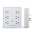 thumbnail image 2 of Bell + Howell LED Outlet Extender Station 10 Port Surge Protector with 6 AC Outlets 2 USB 2 USB-C Fast Charging Night Light, 2 of 9