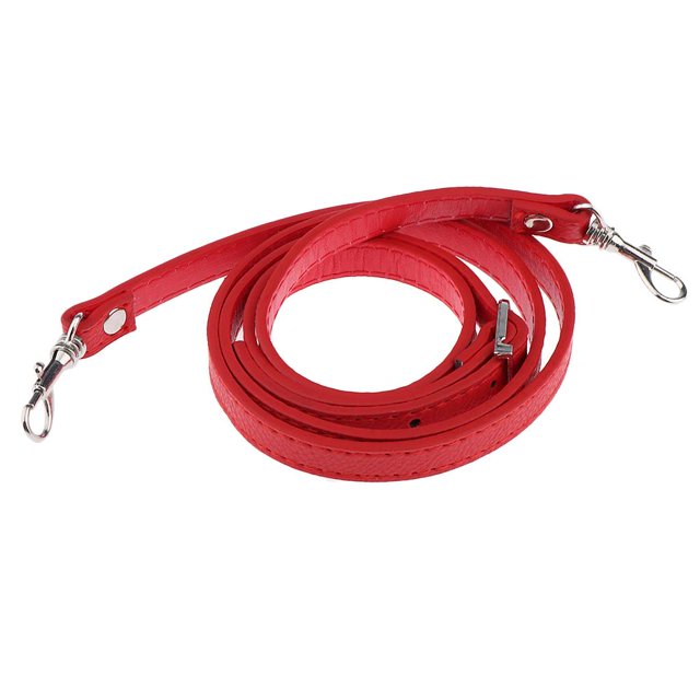 Milaget Adjustable narrow shoulder straps, shoulder strap, carrying strap, leather strap Red