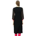 thumbnail image 2 of Phagun Kurta Droite en Georgette, Tunique de Designer, Haut Indien Chic, Kurti pour Femmes, 2 of 3