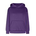 thumbnail image 4 of MeetoTime Women's Oversized Sweatshirt Fall Lightweight Long Sleeve Hoodie Fleece Pocket Pullover Tops, 4 of 6