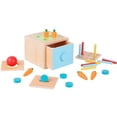 thumbnail image 1 of TOOKYLAND Wooden Shape Sorting Cube - Sorter Box Educational Toy, Ages 12m+, 1 of 9