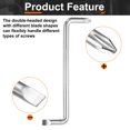 thumbnail image 4 of Uxcell 3pcs Offset Screwdriver Set PH1/SL5 PH2/SL6 PH3/SL8 Phillips Slotted Head Right Angle Screw Driver, 4 of 7