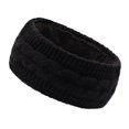thumbnail image 4 of Fashion Autumn And Winter Pure Color Wool Knitted Hair Band Sports Headband, 4 of 9