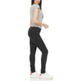 thumbnail image 2 of Lot de 3 Pantalons Chino Doux pour Femmes, Super Extensibles, Coupe Ajustée, 5 Poches, Uniforme de Travail, 2 of 4