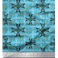 thumbnail image 1 of Soimoi Poly Georgette Fabric Check & Moroccan Decorative Fabric Prints by Yard 42 Inch Wide, 1 of 2