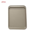 thumbnail image 1 of 2 Pcs Moule Rectangulaire pour Cuisson Biscuit Biscuit Pâtisserie Plateau de Four en Acier Inoxydable Revêtement Antiadhésif, 1 of 9