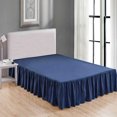 thumbnail image 1 of MesaSe Sheets & Beyond Solid Microfiber 14” Bed Skirt  Queen  White, 1 of 4