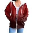 thumbnail image 1 of Timegard Chandail à Demi-Glissière pour Femmes à Manches Longues, Chandails à Capuchon d'Automne Décontractés Amples avec Poches, 1 of 4