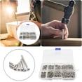 thumbnail image 2 of Woodworking Tools - 800 Stainless Steel Screw Sorting Kit with Locking Nut and Wood Thread Nails Set for Precision Fastening and Organized Hardware, 2 of 8
