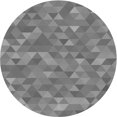 thumbnail image 1 of Ahgly Company Tapis d'Intérieur Ronds Transitionnels Gris Foncé Lavables à la Machine, 4 Pieds Rond, 1 of 7