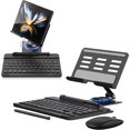 thumbnail image 1 of for Samsung Galaxy Z Fold 6 5 4 Stand and Keyboard Mouse, Portable Detachable Bluetooth Keyboard, Foldable Adjustable Tablet Stand Holder for Desk, with Wireless Mouse and Pen, 1 of 7