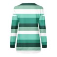 thumbnail image 5 of 2023 Chandail de Mode pour Femmes Rabais de 50 % Liquidation Hauts pour Femmes Automne Manches Longues Chandail Ample Chemise Chic Décontractée Chandails à Rayures à Col Rond pour Dames, 5 of 5