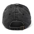 thumbnail image 4 of HNMKIU Moon Embroidery Distressed Washed Baseball Cap Classic Unstructured Low Profile Dad Hat for Daily Use Baseball Hats 03_Black,One Size, 4 of 4