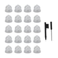 thumbnail image 2 of 20 Pcs Dômes Fermés à Double Couche de 10 mm pour Améliorer l'Audition, Haute Transparence, Dômes de Fermeture pour Remplacement, 2 of 7