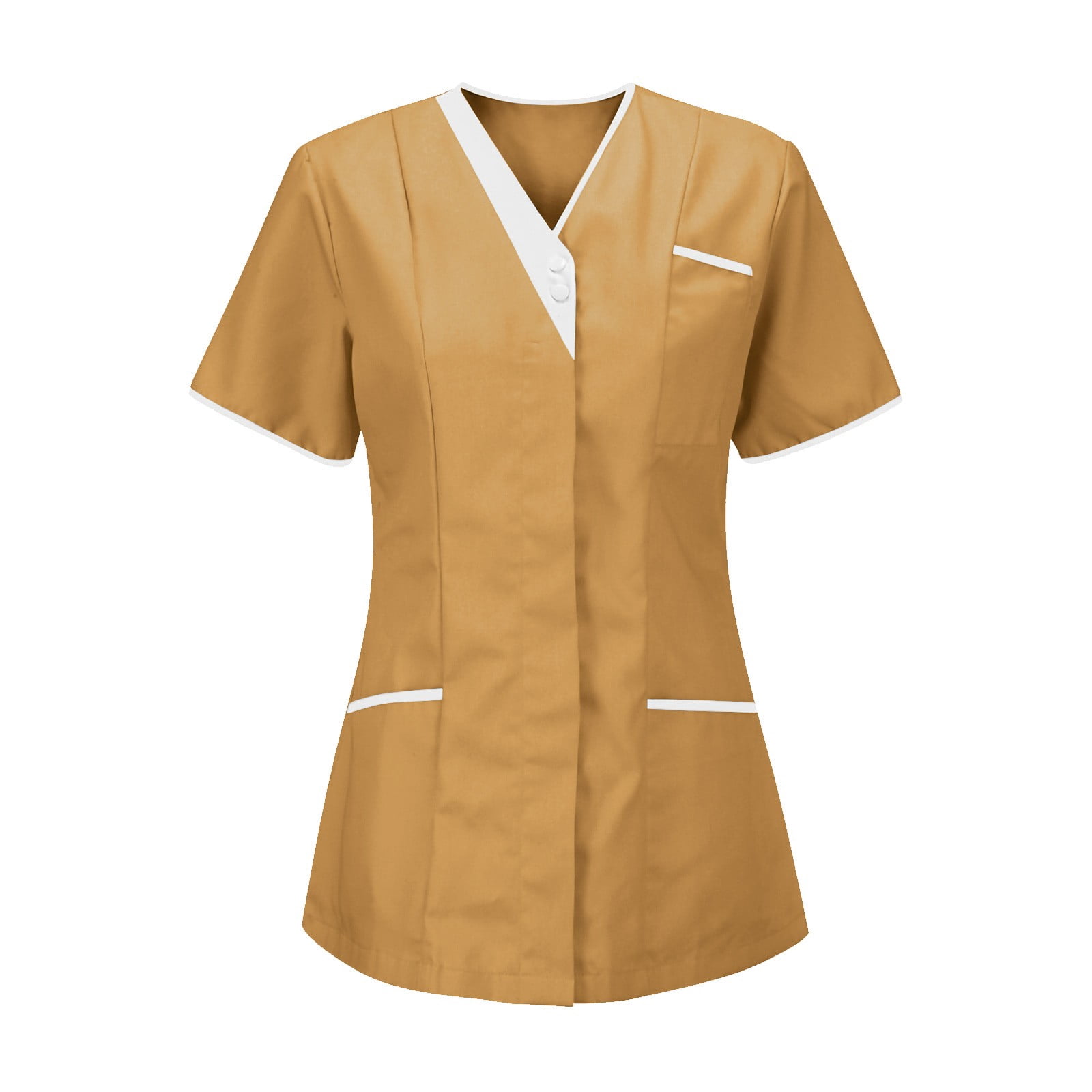 Jovati Women's V-Neck Nurses Tunic Uniform Top, Small, Protective Clothing
