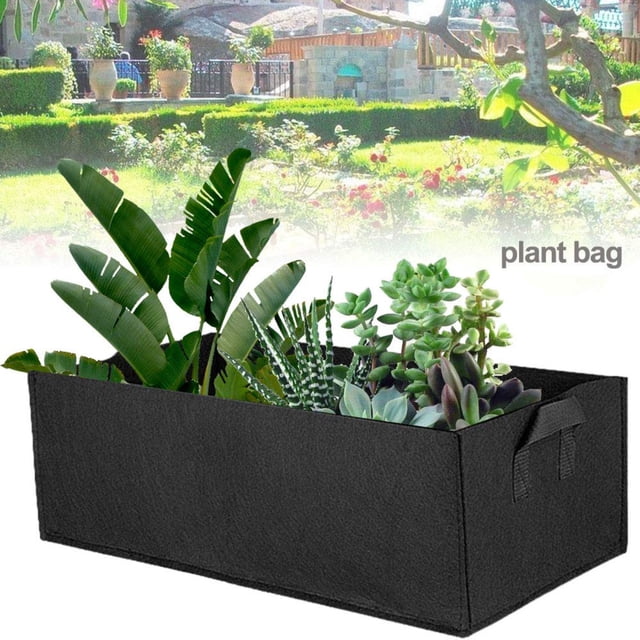 Yhmxh Closet Organizers and Storage Rectangular Garden Growing Bag Plants Bags Square Planting Container Fabric Garden Grow