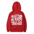 thumbnail image 5 of GDREDA Sweat à Capuche Preppy pour Fille, Manches Longues, Sweat Graphique Doux, Pull Mignon pour Enfants (Rouge, 12-13 Ans), 5 of 5