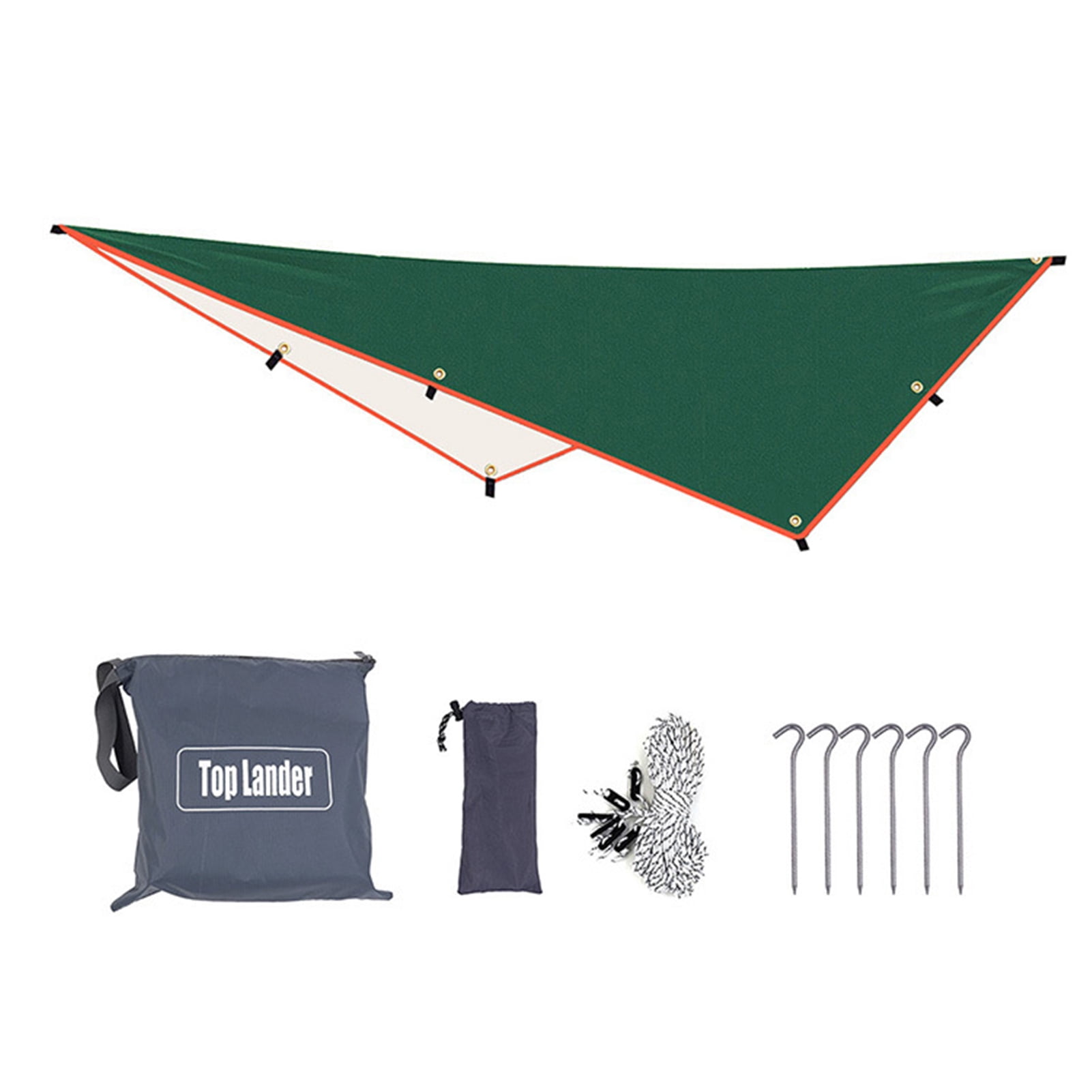 Waterproof tent tarpaulin rainproof and UV-resistant sunshade suitable for camping, backpacking and outdoor adventures