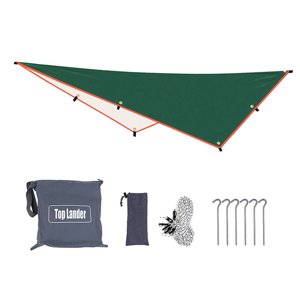 Waterproof tent tarpaulin rainproof and UV-resistant sunshade suitable for camping, backpacking and outdoor adventures
