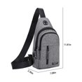 thumbnail image 3 of RKSTN Storage and Organization Strap Bag Crossbody Backpack With USB Hole With Headphone Hole Strap Backpack Hiking Backpack Multipurpose Crossbody Chest Bag Storage Bins, 3 of 9