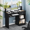 thumbnail image 4 of Ktaxon Home Office Computer Desk Workstation Laptop PC Study Table Drawer Keyboard Tray Black, 4 of 9
