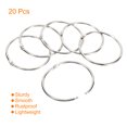 thumbnail image 3 of Unique Bargains 3.5' Dia. Detachable Binder Rings Index Snap Metal Clips, Silver Tone 20 Pack, 3 of 5