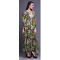 thumbnail image 3 of Bimba Kaftan Long de Plage à Fleurs pour Femmes, Tenue de Plage, Paréo de Bikini, Robe Maxi - S-L, 3 of 5