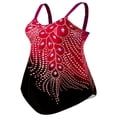 thumbnail image 4 of Maillot de Bain Grande Taille pour Femmes Couleur Contrastée Sans Manches, 4 of 5