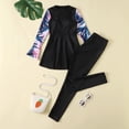 thumbnail image 4 of Sunnyoo Big Girls UPF50+ Swimsuit Long Sleeve Rash Guard Pants Swimwear Set, Sizes 7-12, 4 of 4