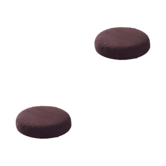 relayinert Round Cushion Mildly Waterproofed For Relaxation Mild Waterproofing Seat Covers dark coffee 2Set