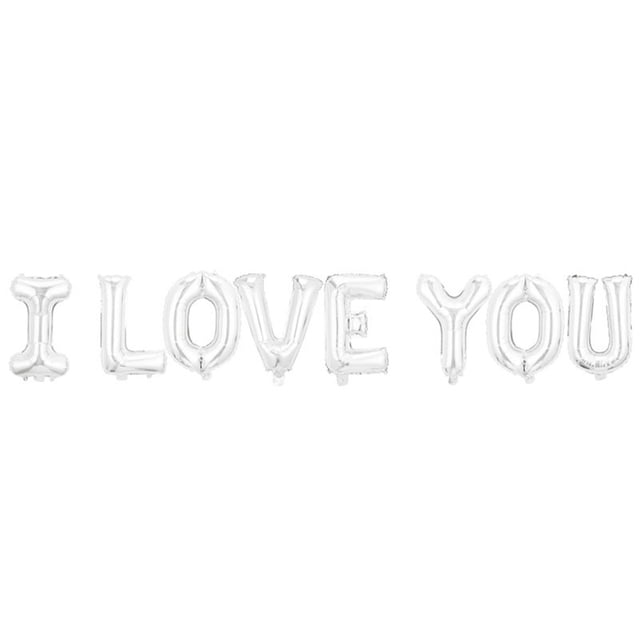 LSLJS Valentines Day Decor, Letters Foil Balloons Birthday Wedding Party Anniversary Decor Valentine's Day, Balloons