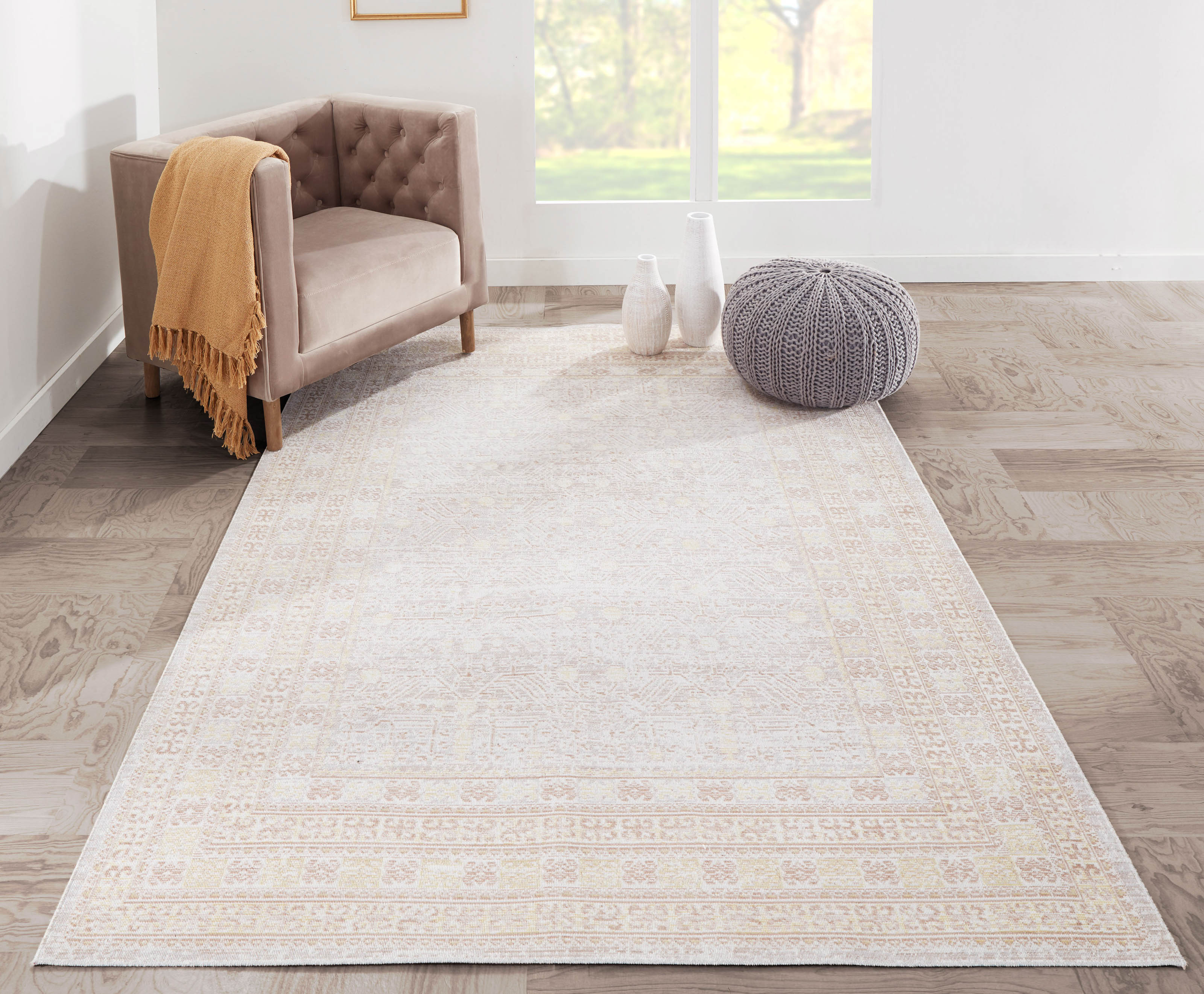 ECARPET Valeria Tapis pour Salon, Chambre, Salle A Manger, Entrée, Couloir et Plus Encore.