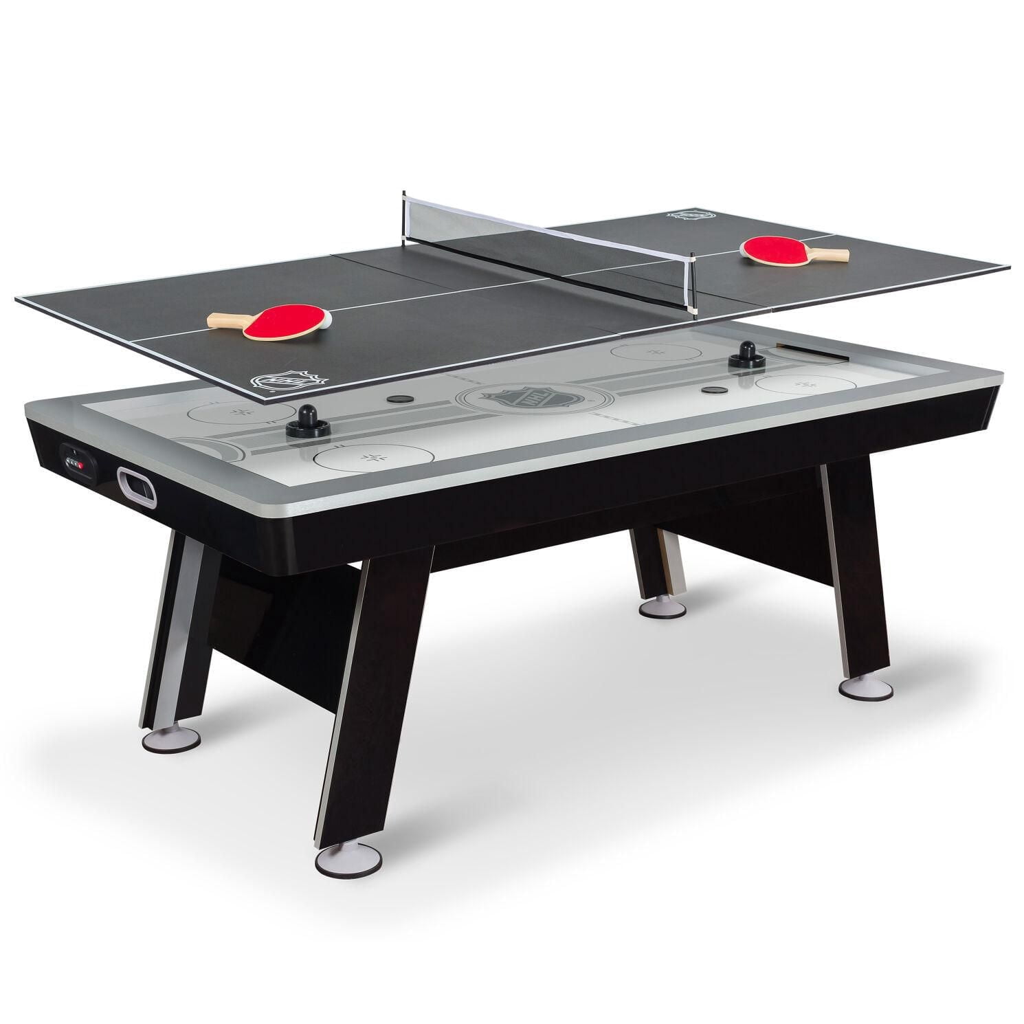 Table de hockey sur coussin d’air avec dessus de table de tennis Defender LNH