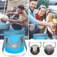 thumbnail image 4 of LSLJS 12L Portable Foldable Water Bucket Fishing Bucket Folding Water Container for Travelling Camping Hiking Fishing Washing, Home Kitchen Gadgets Accessories, 4 of 7