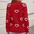 thumbnail image 4 of Yuyuzo Sweaters for Women Valentines Day Crewneck Long Sleeve Shirts Loose Casual Comfy Knit Pullover Tops, 4 of 6
