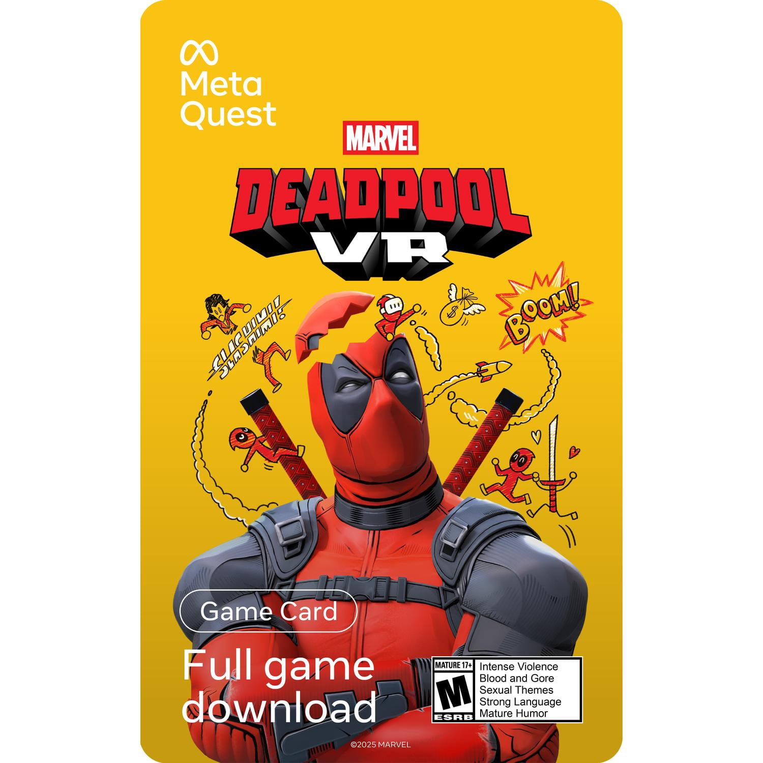 Marvel's Deadpool VR e-carte cadeau Meta Quest (Code Numérique)