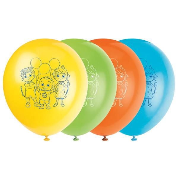 Ballons en latex Cocomelon 30,5 cm 8 ct