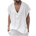 thumbnail image 2 of Styesk Tank Tops Men Men's Solid Color Easy With Camisole And Sleeveless V-neck, 2 of 9