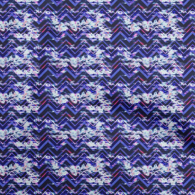 oneOone Rayon Blue Fabric Abstract Zigzag Fabric For Sewing Printed Craft Fabric By The Yard 56 Inch Wide