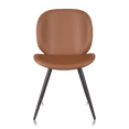 thumbnail image 3 of Bouclair Rust Faux Leather and Metal Chair, 3 of 10