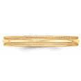 thumbnail image 4 of 14k 3mm Milgrain Half-Round Wedding Band Size 4, 4 of 5