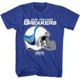 thumbnail image 1 of USFL New Orleans Breakers Logo Helmet Royal Adult T-Shirt Xl, 1 of 2