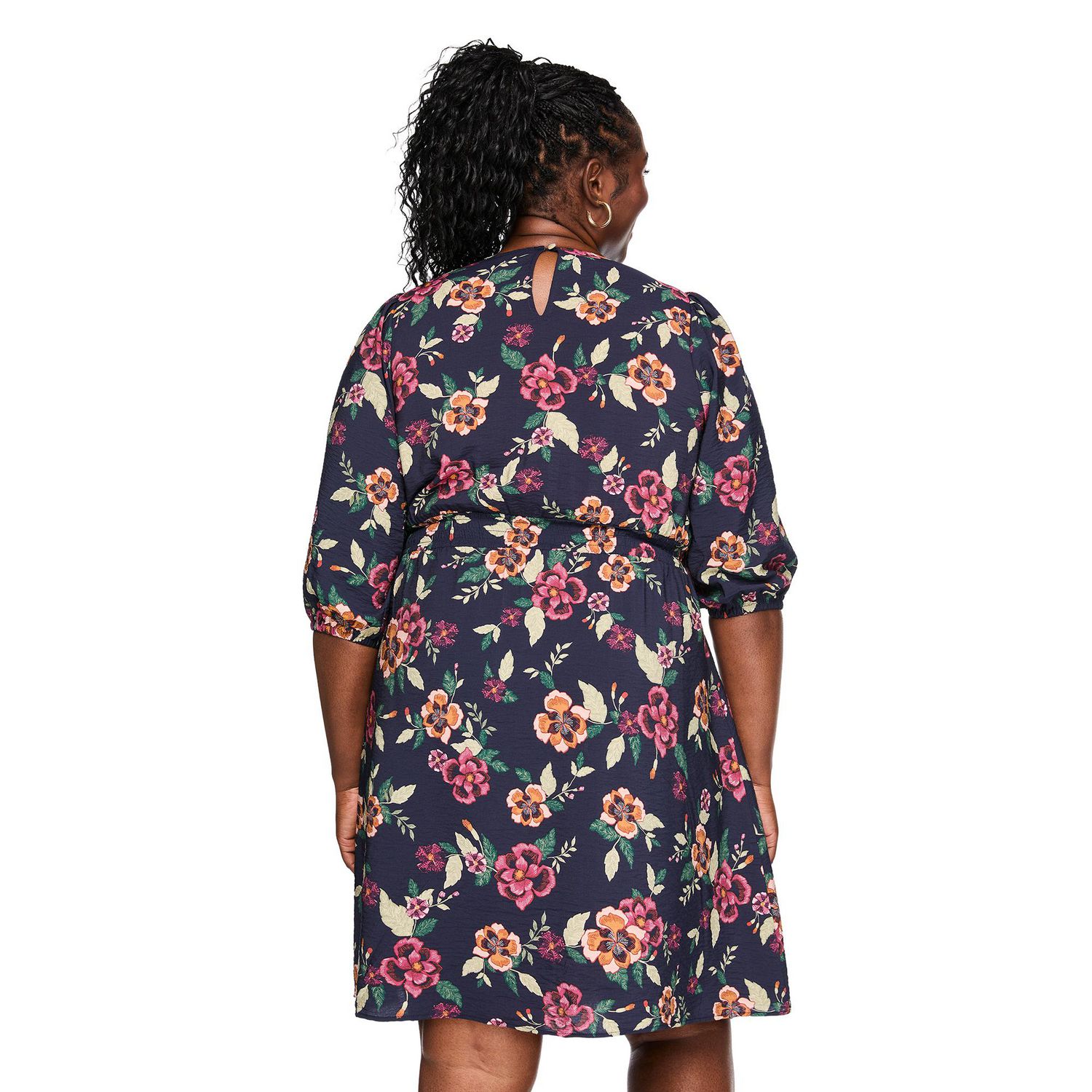 Robe ajustée et évasée à manches longues Lane Bryant Plus pour femmes