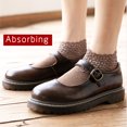thumbnail image 3 of Mikilon Lace Warmer Socks Womens Warm Fuzzy Non Slip Grip Stretch Socks, 3 of 3
