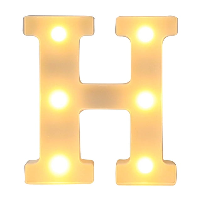 Light Up Letters Led Bar Lights & Signs Alphabet Led Letter Lights Up White Plastic Letters, Hanging On A-M& White Led Lights